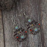 Acrylic Letter Teardrop Shape Earrings - Trendsi - Flyclothing LLC