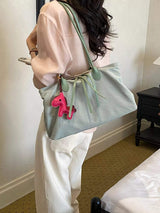 Lightweight Canvas Shoulder Bag - Trendsi - Flyclothing LLC