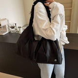 Ruched Large Tote Bag - Trendsi - Flyclothing LLC
