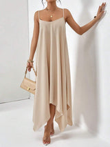 Scoop Neck Midi Cami Dress - Trendsi - Flyclothing LLC