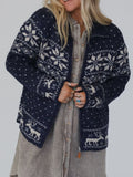Zip Up Long Sleeve Cardigan - Trendsi