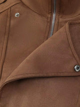 Asymmetrical Zipper Moto Jacket with Belt Detail - Trendsi - Flyclothing LLC