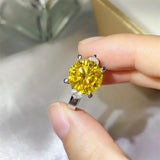 5 Carat Moissanite 925 Sterling Silver Ring - Trendsi - Flyclothing LLC