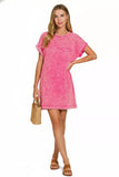 Zenana Premium Cotton Washed T-Shirt Dress - Trendsi - Flyclothing LLC