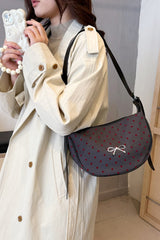 Polyester Printed Adjustable Strap Crossbody Bag - Trendsi