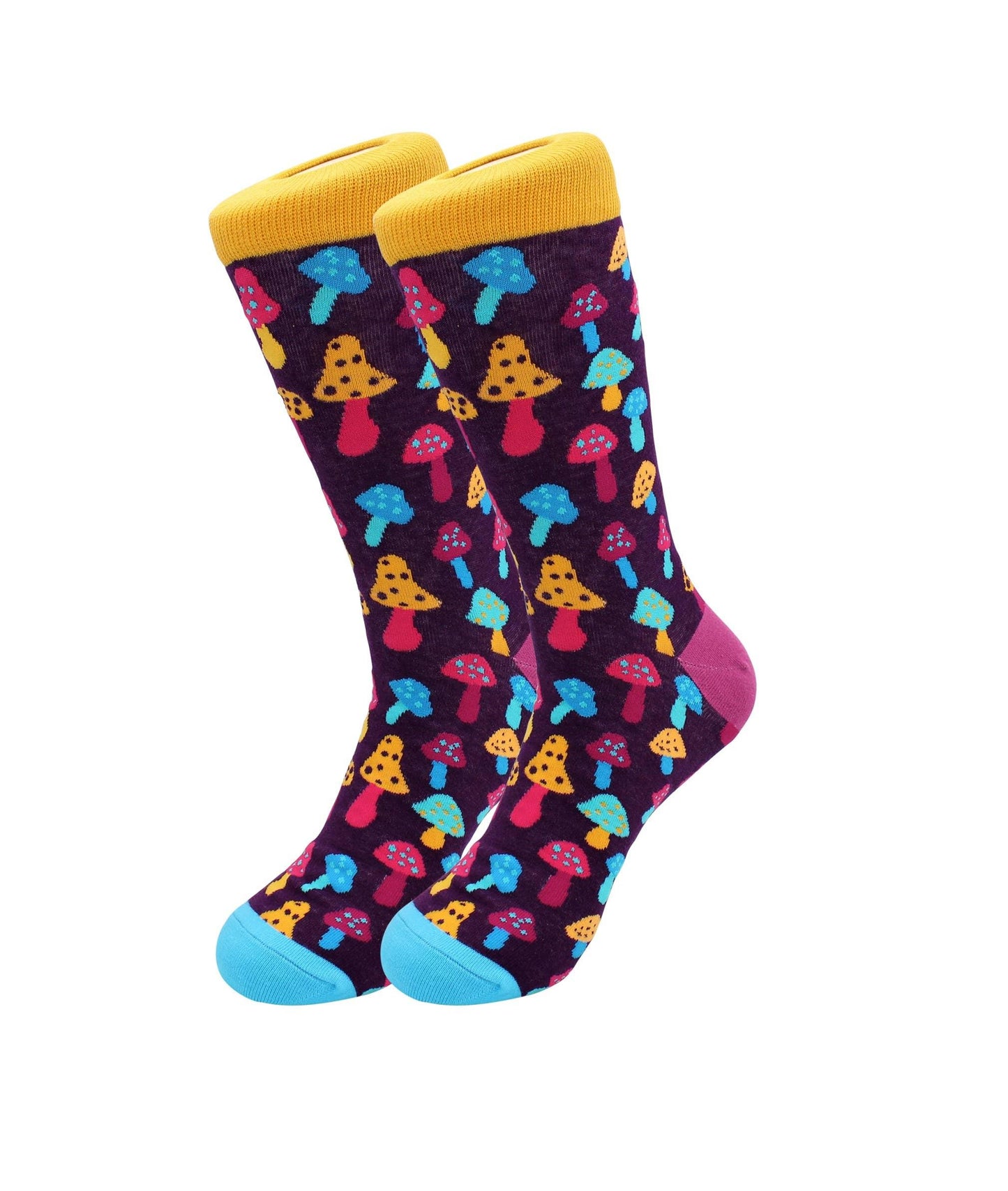 Trippy Mushroom Socks - Comfy Cotton for Men & Women - Real Sic - Flyclothing LLC