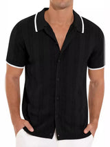 Men's Full Size Button Down Short Sleeve Shirt Plus Size - Trendsi - Flyclothing LLC