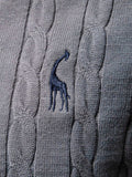 Men's Cable-Knit Round Neck Long Sleeve Sweater - Trendsi - Flyclothing LLC