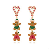 Christmas Gingerbread Man Dangle Earrings - Trendsi - Flyclothing LLC