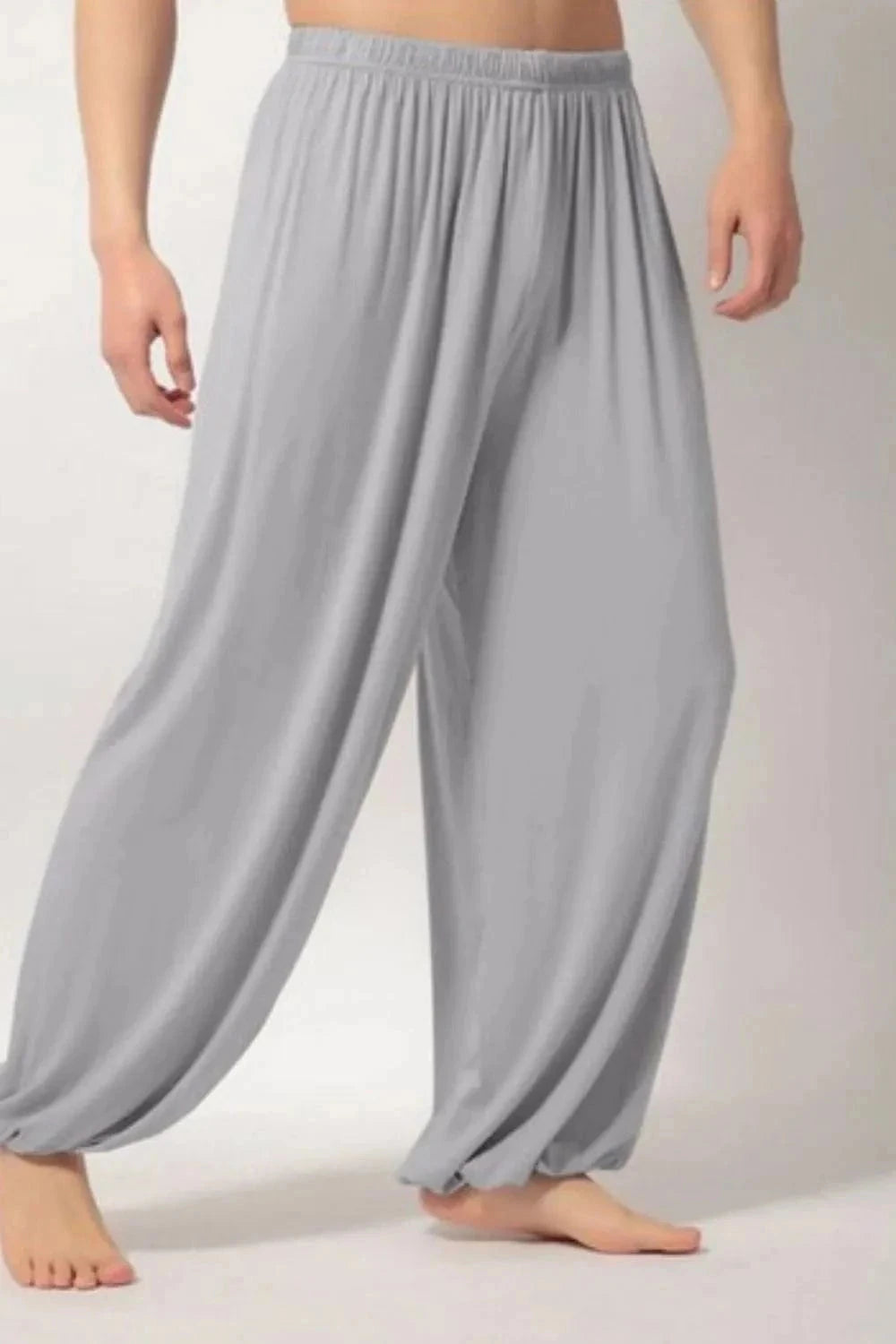 Men's Full Size Elastic Waist Pants Plus Size - Trendsi