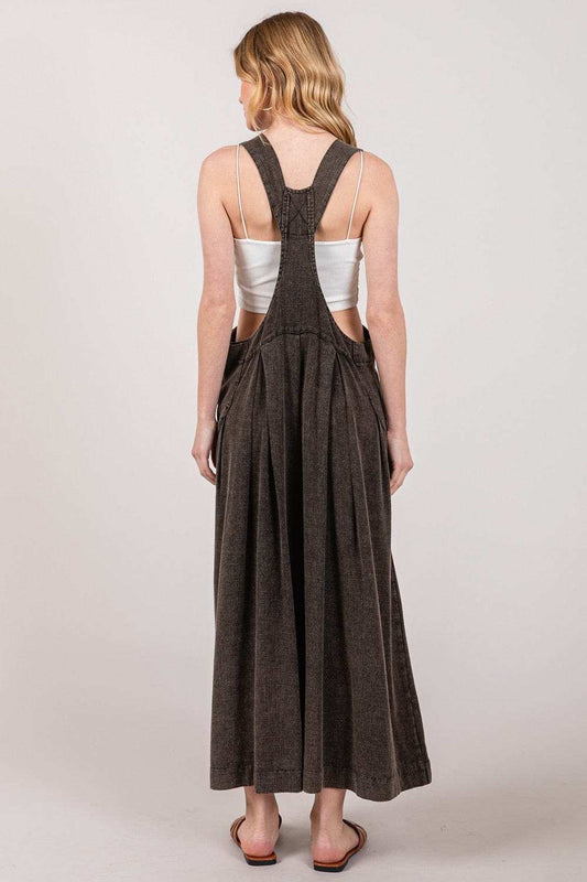 SAGE + FIG Full Size Wide Strap Wide Leg Overalls - Trendsi - Flyclothing LLC