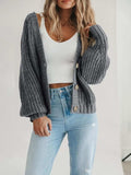 Button Up Long Sleeve Cardigan - Trendsi - Flyclothing LLC
