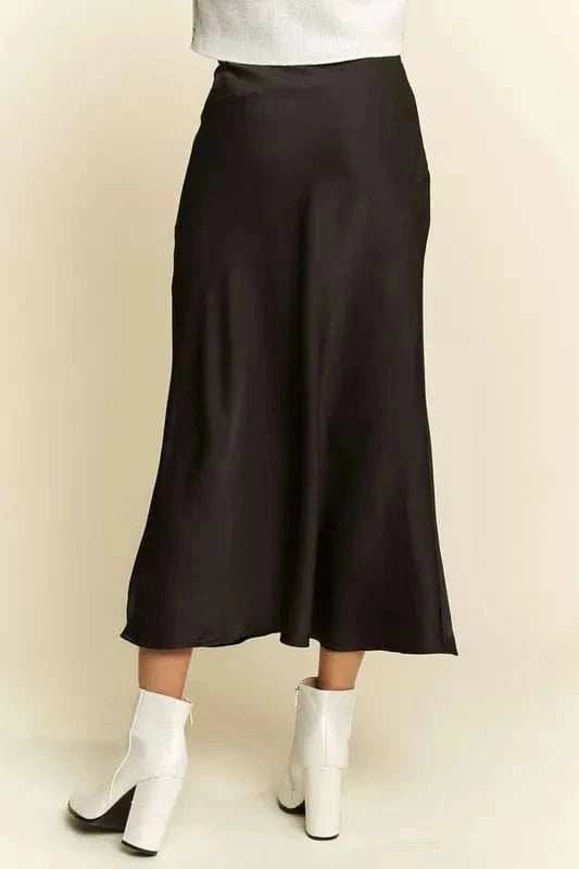 Davi & Dani High Waist Midi Skirt - Trendsi - Flyclothing LLC