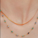 18K Gold-Plated Titanium Steel Necklace - Trendsi - Flyclothing LLC