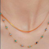 18K Gold-Plated Titanium Steel Necklace - Trendsi - Flyclothing LLC