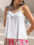 Tassel V-Neck Spaghetti Strap Cami - Trendsi - Flyclothing LLC