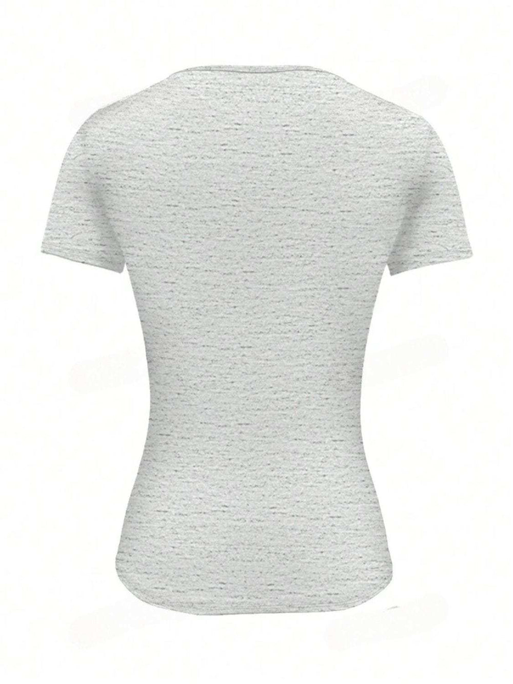 Round Neck Short Sleeve T-Shirt - Trendsi - Flyclothing LLC
