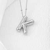 Copper Bubble Letter Pendant Necklace - Trendsi - Flyclothing LLC