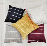 Simple Luxury Striped Velvet Pillow Cover Pillow Cushion Cover Pillow Case Covers for Sofa Flannel Velvet Sofa Cushion Cover - My Store - Flyclothing LLC
