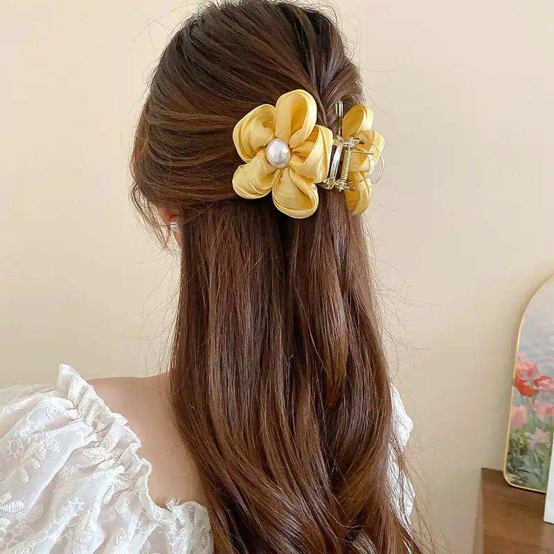 Flower Acrylic Hair Claw Clip - Trendsi - Flyclothing LLC