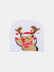 Christmas Pattern Knit Hat - Trendsi