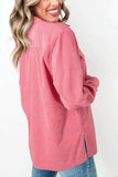 Collared Neck Long Sleeve Shirt - Trendsi - Flyclothing LLC