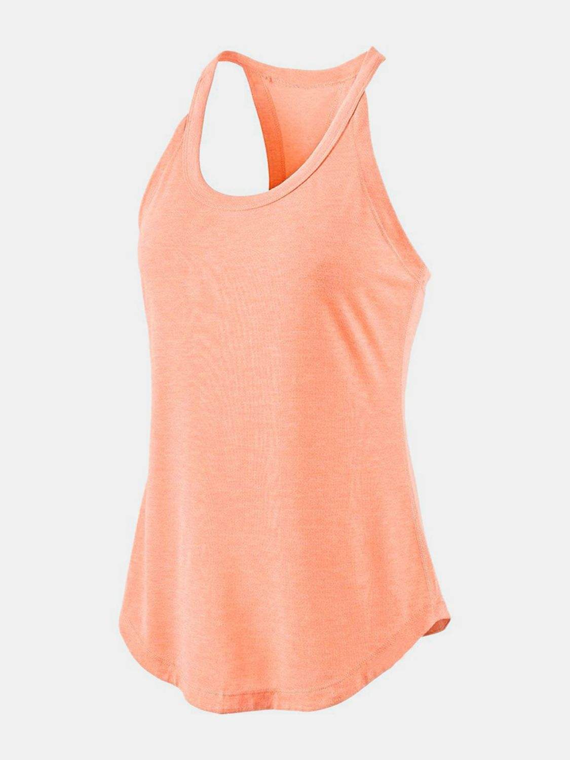 Scoop Neck Active Tank - Trendsi - Flyclothing LLC