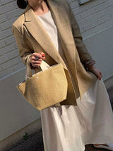 Woven Straw Tote Bag - Trendsi - Flyclothing LLC
