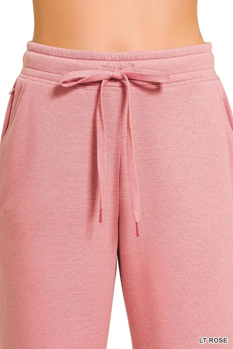 Zenana Drawstring Scuba Joggers with Pockets - Trendsi - Flyclothing LLC