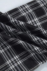 Plaid Wide-Leg Drawstring Pants - Trendsi - Flyclothing LLC