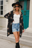 Angel Wings Star Open Front Long Sleeve Cardigan - Trendsi - Flyclothing LLC