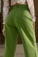 Wide Leg Jeans with Pockets Trendsi