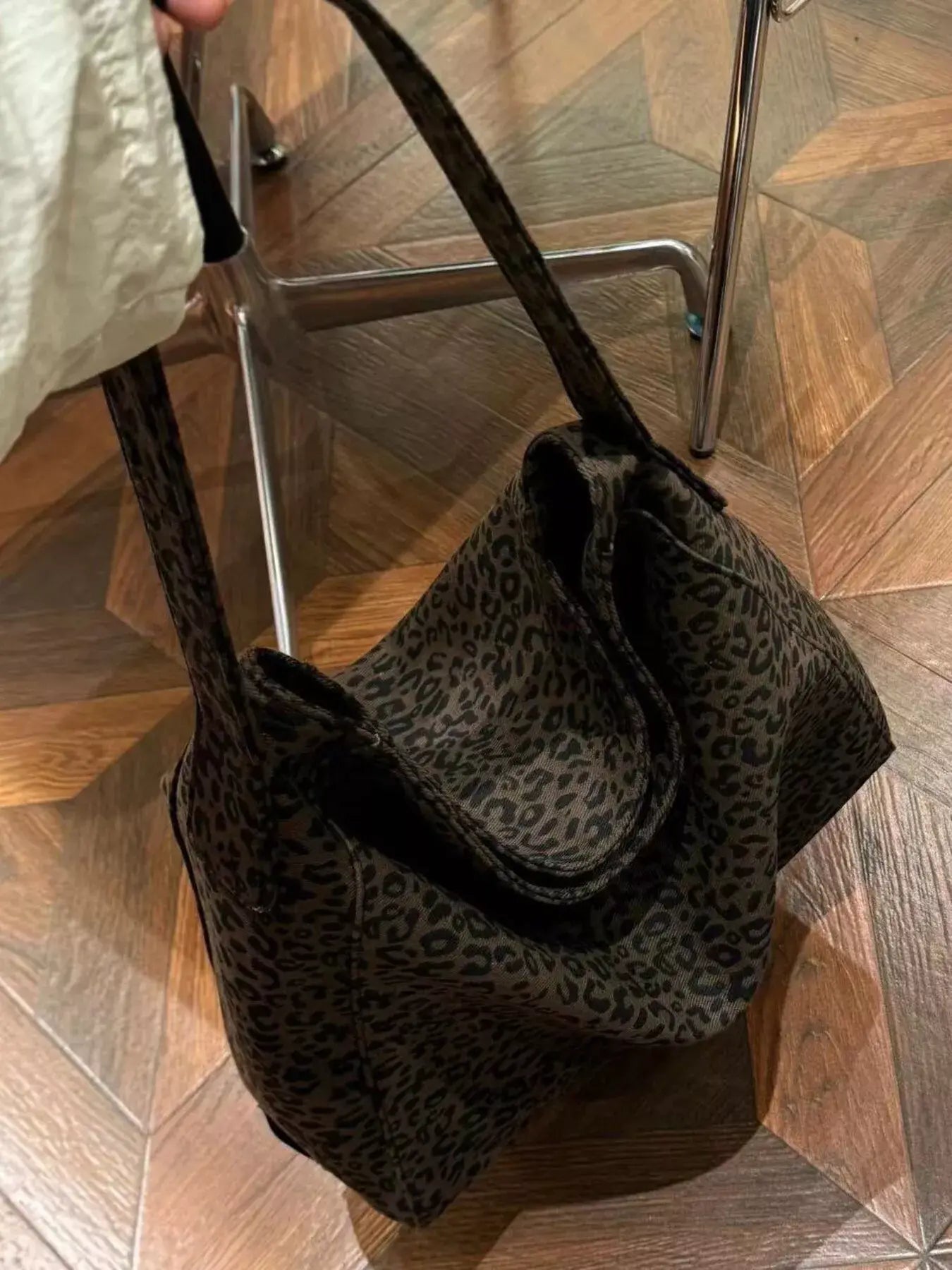 Leopard Print Tote Bag - Trendsi - Flyclothing LLC
