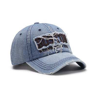 Letter Adjustable Cotton Baseball Cap - Trendsi - Flyclothing LLC