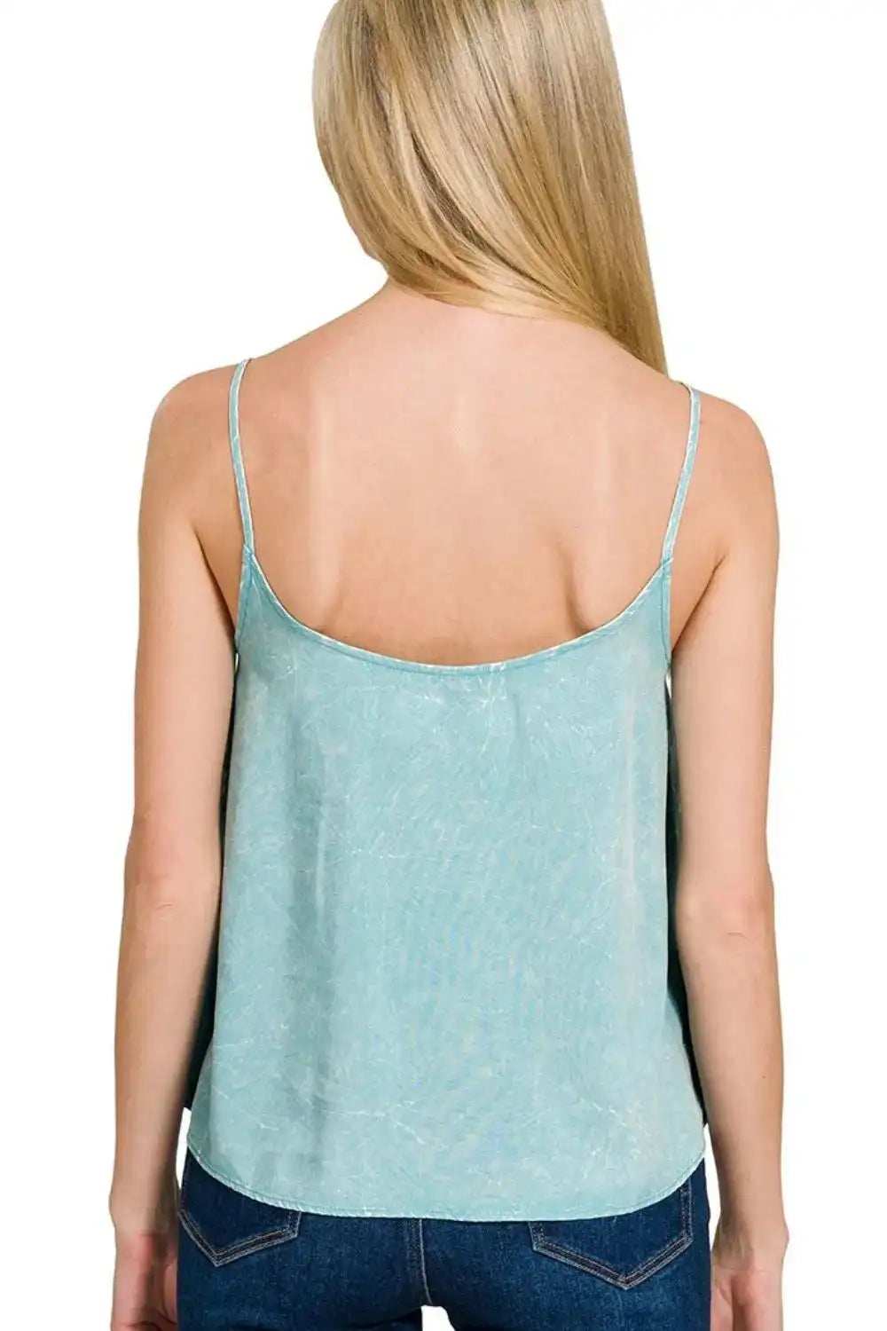 Zenana Woven Acid Crinkle Washed Cami & Pants 2 Piece Set - Trendsi - Flyclothing LLC