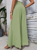 Tied High Waist Wide Leg Pants - Trendsi - Flyclothing LLC