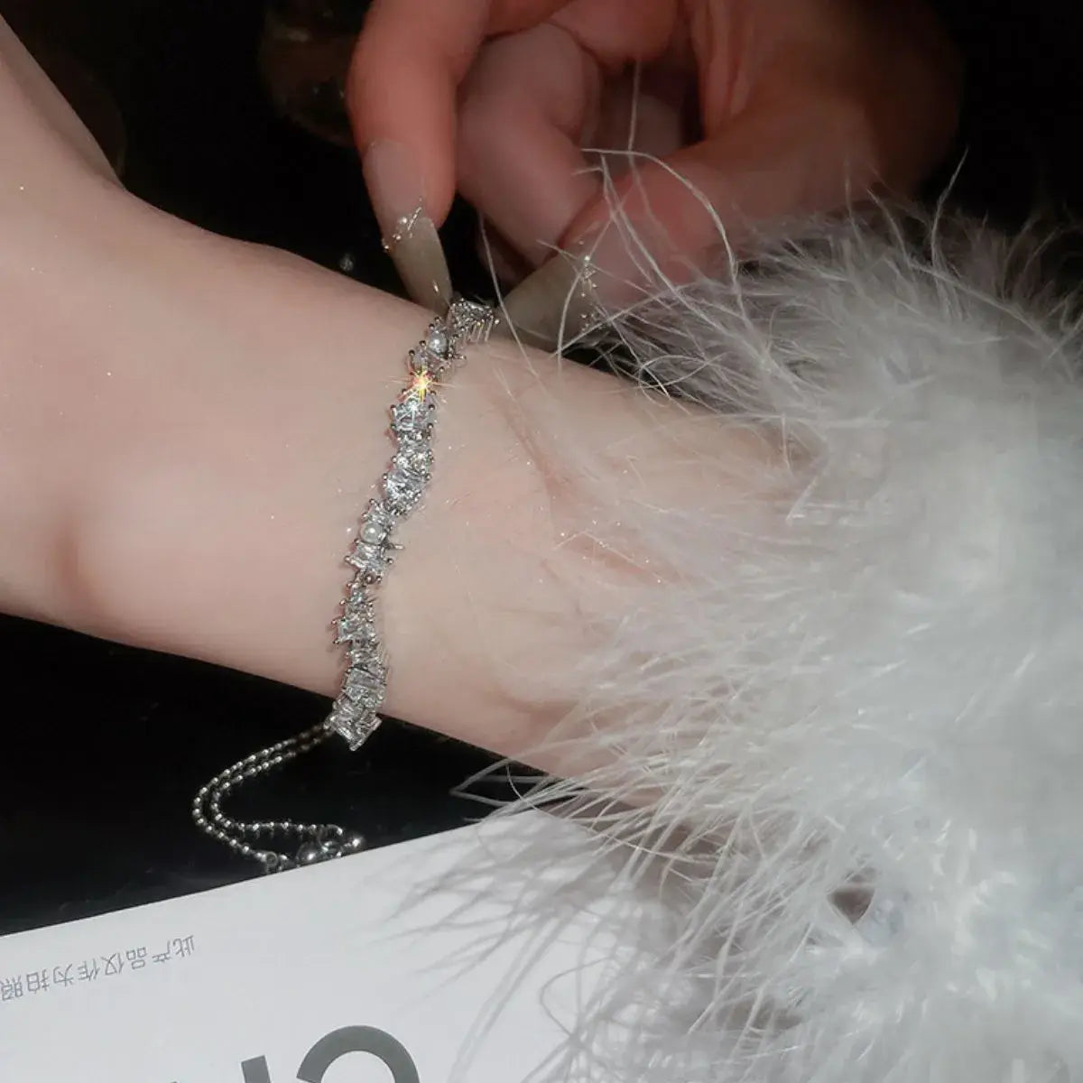 Copper Zircon Bracelet - Trendsi - Flyclothing LLC