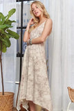 ADORA Printed Spaghetti Strap Midi Dress - Trendsi