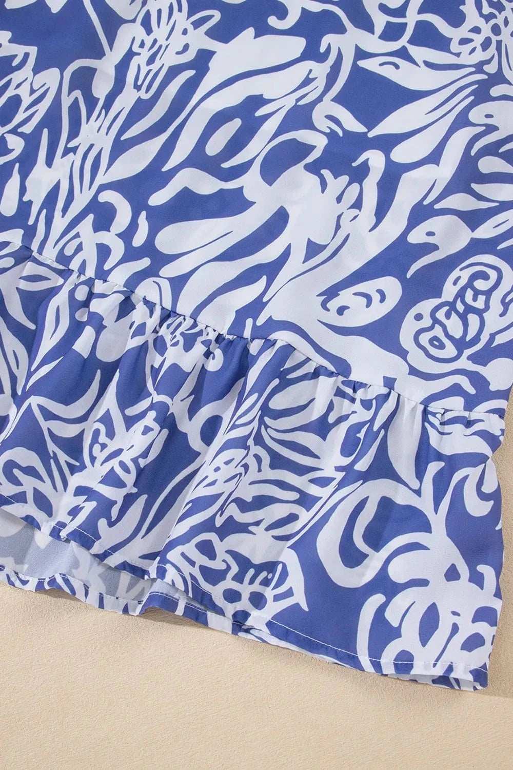 Floral Print Spaghetti Strap High Waist Dress - Trendsi - Flyclothing LLC