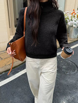 Turtleneck Long Sleeve Sweater - Trendsi - Flyclothing LLC