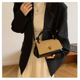Flap Crossbody Bag with Top Handle - Trendsi - Flyclothing LLC
