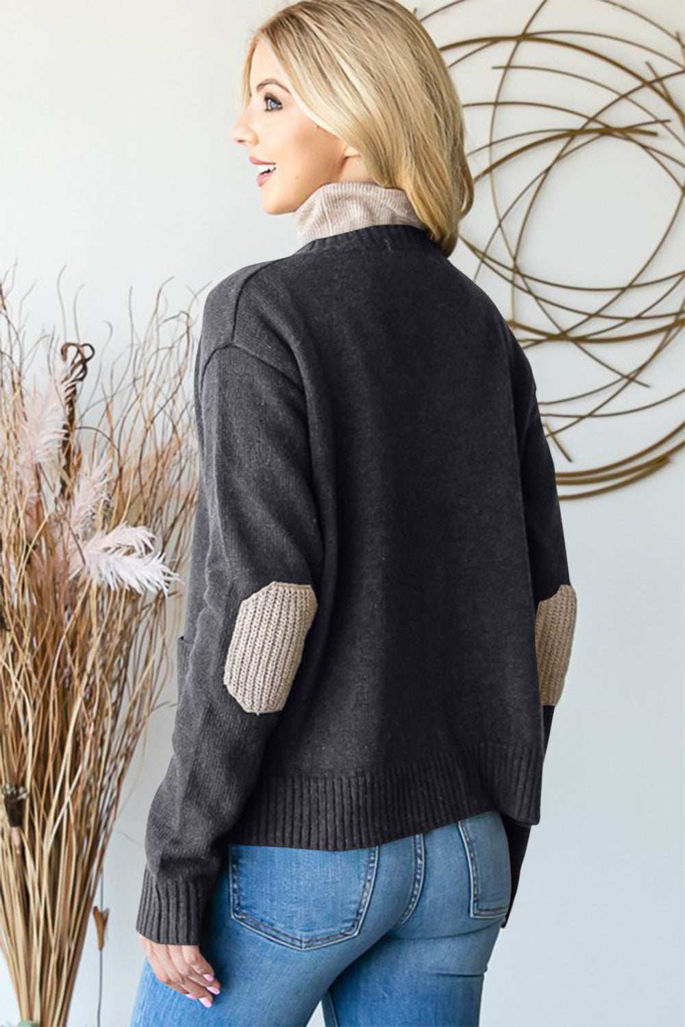 Heimish Full Size Long Sleeve V Neck Button Down Cardigan - Trendsi - Flyclothing LLC