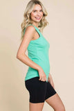 Culture Code Full Size Ribbed Round Neck Tank - Trendsi - Flyclothing LLC