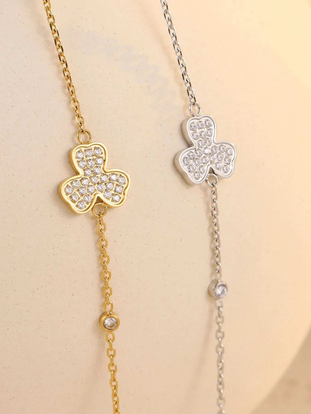 Stainless Steel Zircon Bracelet - Trendsi - Flyclothing LLC