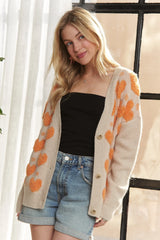 ADORA Button Down Heart Sweater Cardigan - Trendsi - Flyclothing LLC