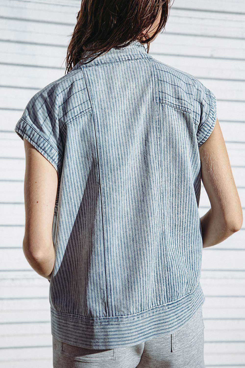 LATE SUMMER NIGHTS DENIM VEST - Flying Tomato - Flyclothing LLC