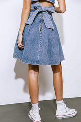 YOUR EYES ON MINE DENIM MINI SKIRT - Flying Tomato - Flyclothing LLC