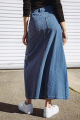 SWEET TALKING DENIM MIDI SKIRT - Flying Tomato - Flyclothing LLC