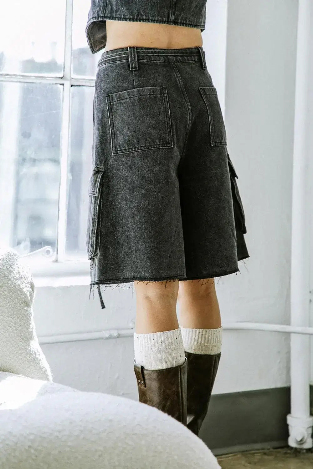 A BETTER DAY DENIM SHORTS - Flying Tomato - Flyclothing LLC