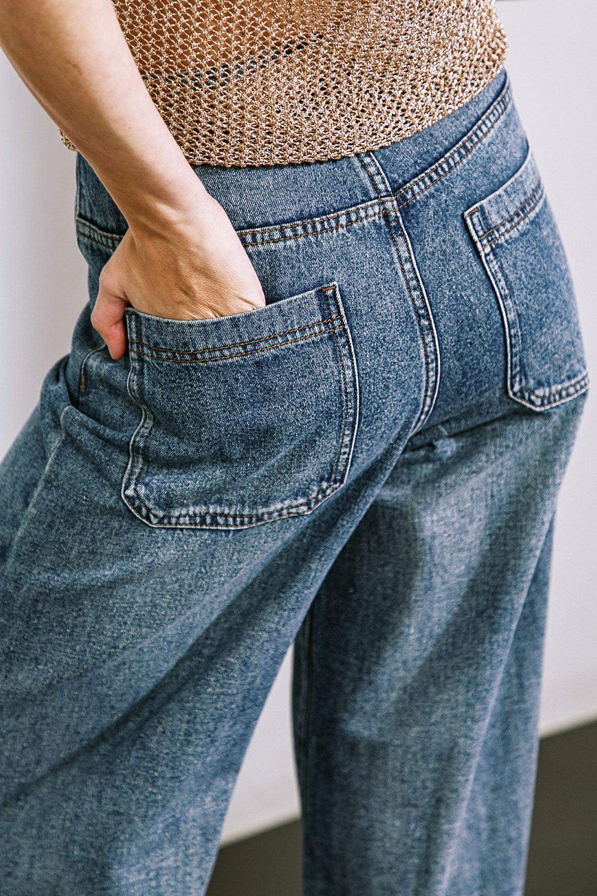 SHE'S A SWEET TALKER DENIM PANTS - Flying Tomato - Flyclothing LLC